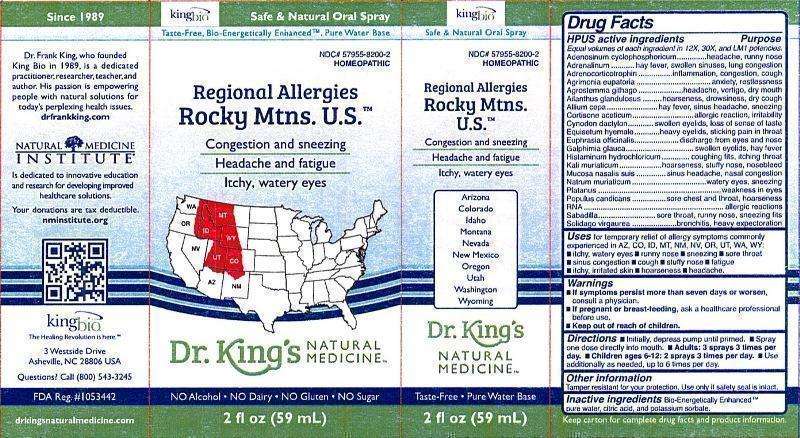 Regional Allergies Rocky Mtns. U.S.